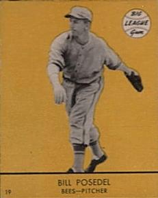 1941 Goudey (R324) #19 Bill Posedel Front