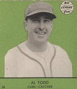 1941 Goudey (R324) #28 Al Todd Front