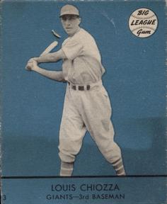 1941 Goudey (R324) #3 Lou Chiozza Front