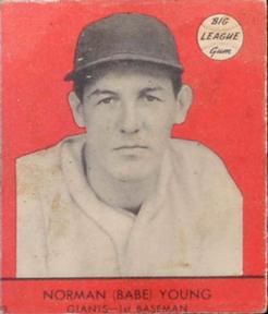 1941 Goudey (R324) #23 Babe Young Front