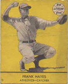 1941 Goudey (R324) #13 Frankie Hayes Front