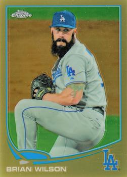 2013 Topps Chrome Update - Gold Refractors #MB-34 Brian Wilson Front