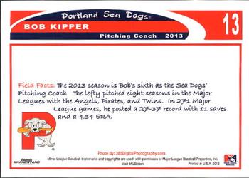 2013 Grandstand Portland Sea Dogs #NNO Bob Kipper Back