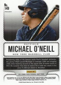 2013 Panini Prizm Perennial Draft Picks - Prizms #149 Michael O'Neill Back
