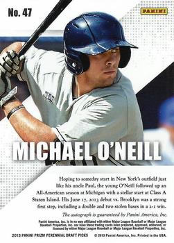 2013 Panini Prizm Perennial Draft Picks - Prospect Signatures #47 Michael O'Neill Back