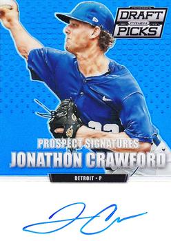 2013 Panini Prizm Perennial Draft Picks - Prospect Signatures Blue Prizms #21 Jonathon Crawford Front