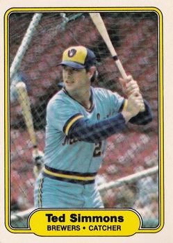 1982 Fleer #152 Ted Simmons Front