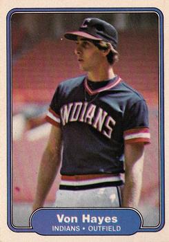 1982 Fleer #371 Von Hayes Front