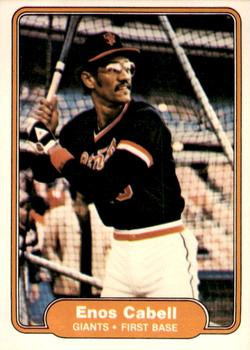 1982 Fleer #386 Enos Cabell Front