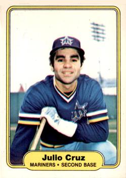 1982 Fleer #509 Julio Cruz Front