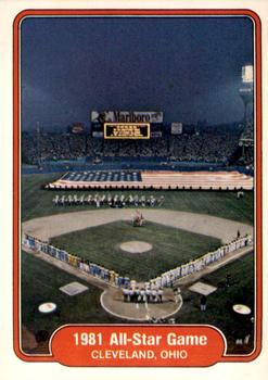 1982 Fleer #628 1981 All-Star Game Front
