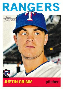 2013 Topps Heritage High Number #H590 Justin Grimm Front