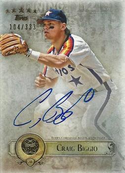 2013 Topps Five Star - Autographs #FSBA-CB Craig Biggio Front