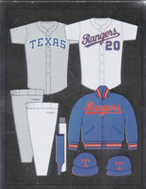 1988 Panini Stickers #195 Rangers Uniform Front