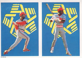 1988 Panini Stickers #235 Ozzie Smith / Eric Davis Front