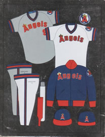 1988 Panini Stickers #35 Angels Uniform Front