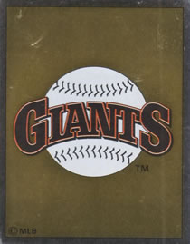 1988 Panini Stickers #413 Giants Logo Front