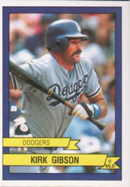 1989 Panini Stickers #107 Kirk Gibson Front
