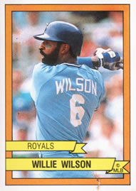 1989 Panini Stickers #361 Willie Wilson Front