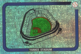 1989 Panini Stickers #401 Yankee Stadium Front