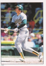 1989 Panini Stickers #480 Jose Canseco Front