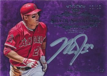 2013 Topps Five Star - Silver Signings Purple #FSSS-MTR Mike Trout Front