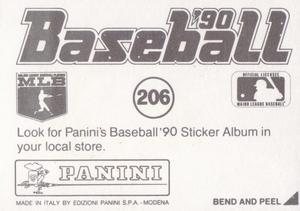 1990 Panini Stickers #206 Rick Reuschel / Ozzie Smith Back
