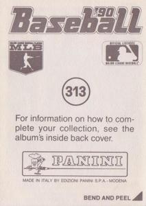 1990 Panini Stickers #313 Lenny Dykstra Back