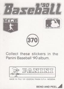 1990 Panini Stickers #370 Rick Reuschel Back