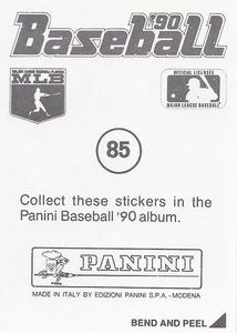 1990 Panini Stickers #85 Jeff Montgomery Back