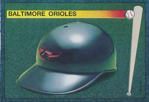 1990 Panini Stickers #10 Orioles Helmet Front