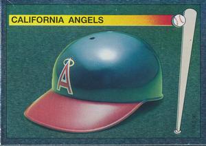 1990 Panini Stickers #36 Angels Helmet Front