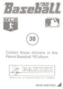 1990 Panini Stickers #38 Lance Parrish Back