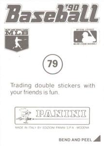 1990 Panini Stickers #79 Kurt Stillwell Back