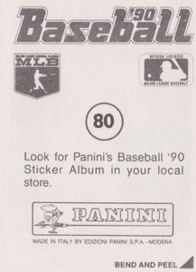 1990 Panini Stickers #80 Jim Eisenreich Back