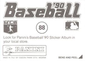 1990 Panini Stickers #88 Royals Helmet Back