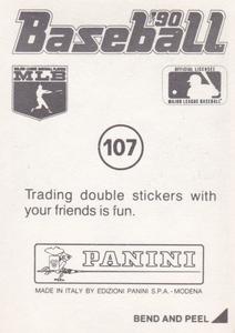 1990 Panini Stickers #107 Roy Smith Back