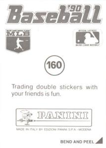 1990 Panini Stickers #160 Nolan Ryan Back