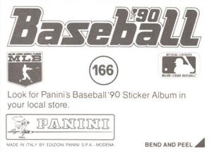 1990 Panini Stickers #166 Rangers Helmet Back