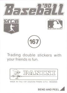 1990 Panini Stickers #167 Harold Baines Back