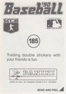 1990 Panini Stickers #185 Nolan Ryan Back