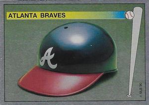 1990 Panini Stickers #226 Braves Helmet Front