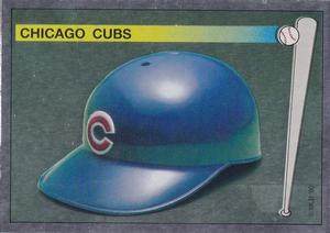1990 Panini Stickers #239 Cubs Helmet Front