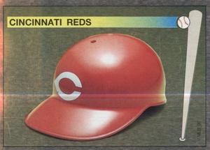 1990 Panini Stickers #252 Reds Helmet Front