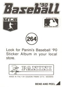 1990 Panini Stickers #264 Astros Logo Back