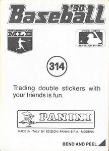1990 Panini Stickers #314 Ken Howell Back
