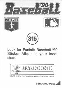 1990 Panini Stickers #315 Ricky Jordan Back