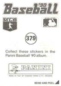 1990 Panini Stickers #379 Eric Anthony Back