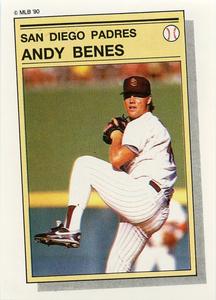 1990 Panini Stickers #382 Andy Benes Front