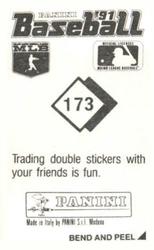 1991 Panini Stickers #173 Doug Jones Back